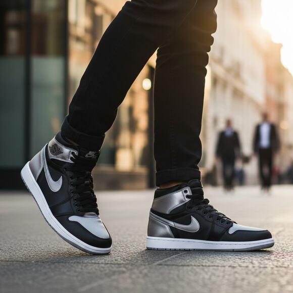 Nike Air Jordan 1 Retro High OG Satin Shadow Women’s 7.5 fits Youth 6Y NIB - Picture 12 of 13